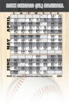 Magnetic Business Card Real Estate Baseball Schedules  |Realtor Tools